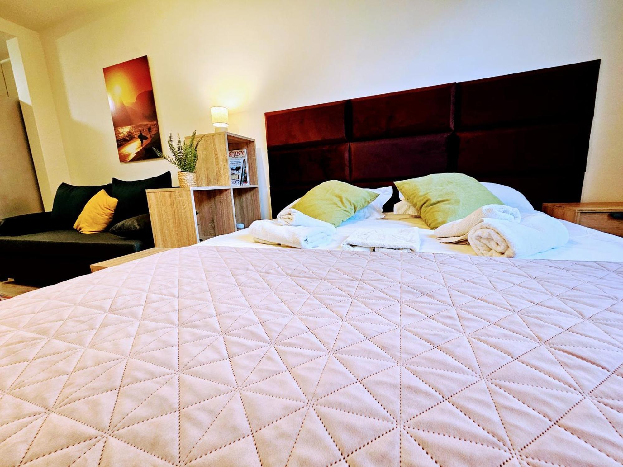Live-inn Hotel-style 5 Apartments, 20 Mins To Centre, Gym, Reception, Free Parking, Lift, Roof Terrace & Game Prague